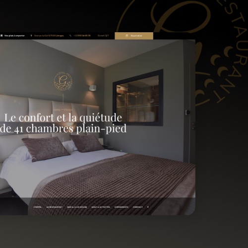 Site web Hôtel restaurant du Golf Saint Lazare